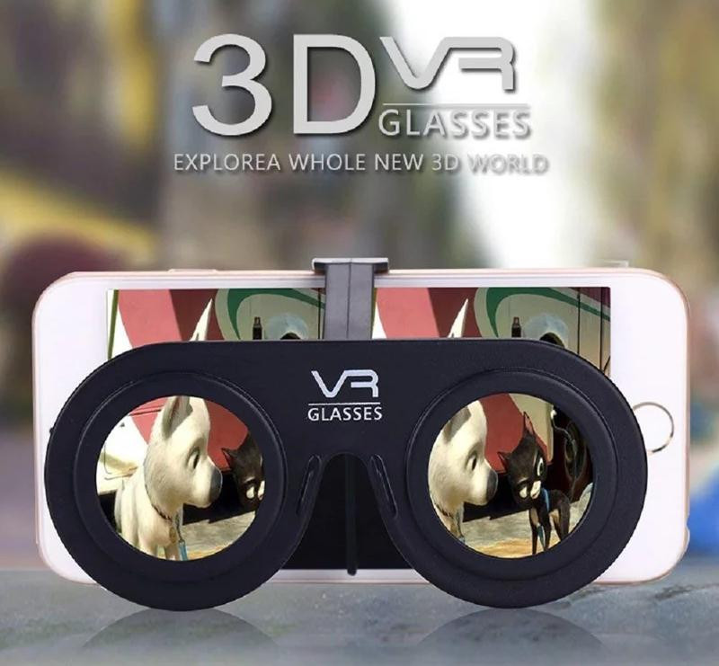 Mini Folding 3D Virtual Reality Cellphone Nearsighted Myopic VR Glasses for 3D Movies and Games for IOS Android Smartphone Vrbox